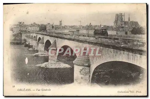 Cartes postales Orleans Vue Generale Tramway