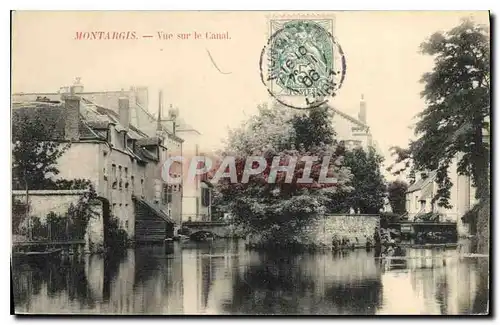 Cartes postales Montargis Vue sur le Canal