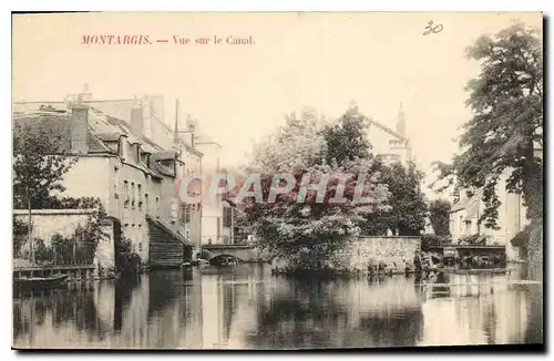 Cartes postales Montargis Vue sur le Canal