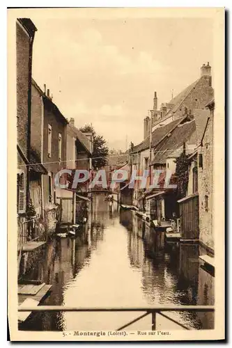 Cartes postales Montargis (Loiret) Rue sur l'eau