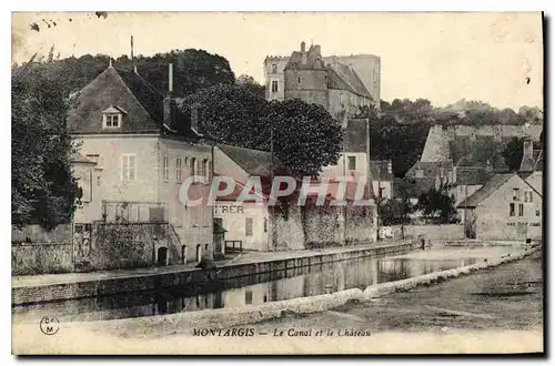 Cartes postales Montargis Le Canal et le Chateau