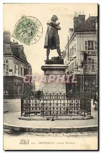 Cartes postales Montargis Statue Mirabeau