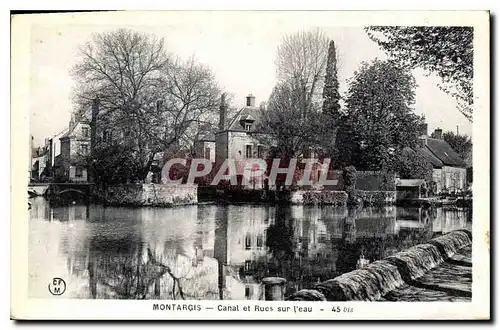 Cartes postales Montargis Canal et Rues sur l'eau