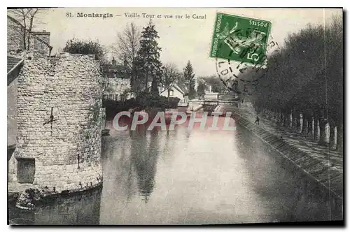 Ansichtskarte AK Montargis Vielle Tour et Vue sur le Canal