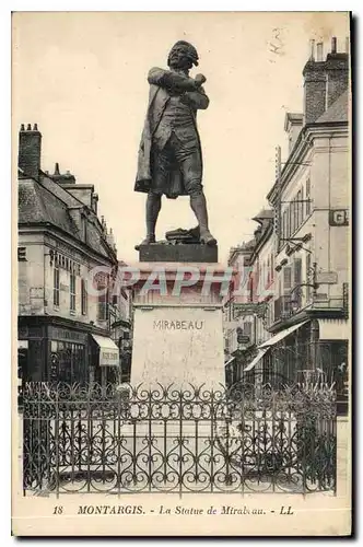 Ansichtskarte AK Montargis La Statue Mirabeau