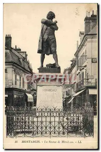 Cartes postales Montargis La Statue Mirabeau