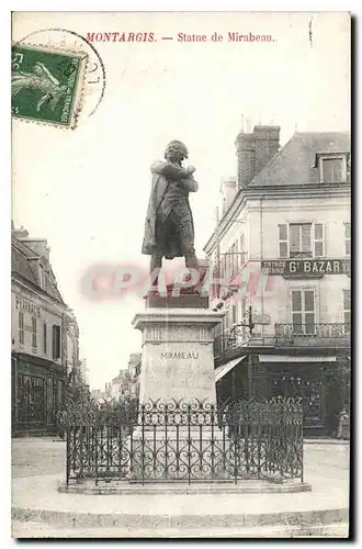 Ansichtskarte AK Montargis Statue Mirabeau