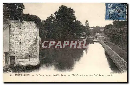 Ansichtskarte AK Montargis Le Canal et la Vieille Tour