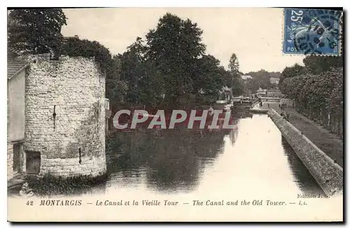 Cartes postales Montargis Le Canal et la Vieille Tour