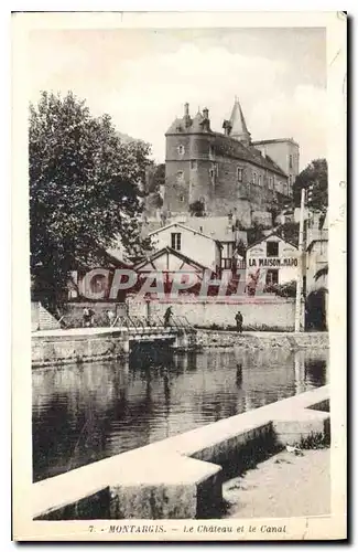 Cartes postales Montargis Le Chateau et le Canal