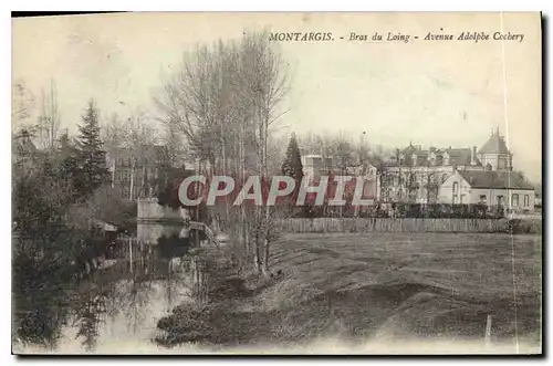 Ansichtskarte AK Montargis Bras du Loing Avenue Adolphe Cochery