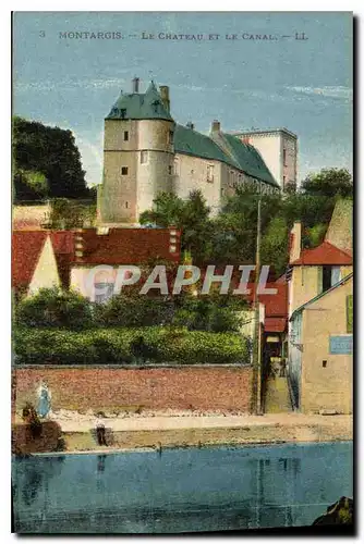 Cartes postales Montargis Le Chateau et le Canal