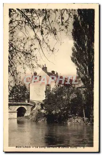 Cartes postales Montargis Le Loing derriere le Jardin Durzy