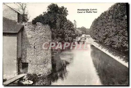 Ansichtskarte AK Montargis (Loiret) Canal et Vielle Tour