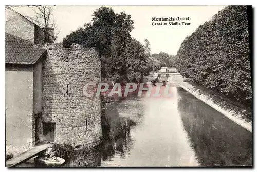 Cartes postales Montargis (Loiret) Canal et Vielle Tour