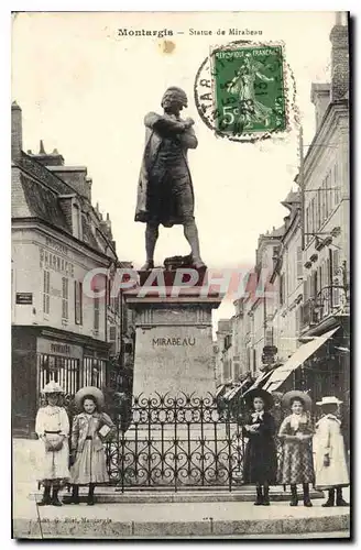 Cartes postales Montargis Statue de Mirabeau