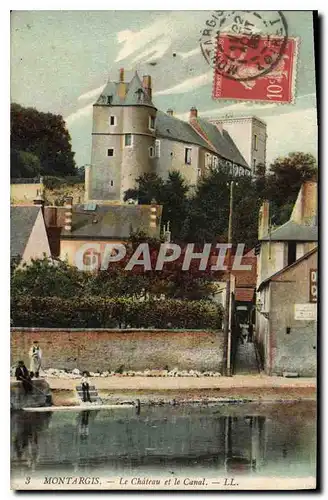 Cartes postales Montargis Le Chateau et le Canal