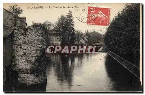 Ansichtskarte AK Montargis Le Canal et la Vielle Tour