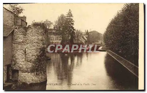 Ansichtskarte AK Montargis Le Canal et la Vielle Tour