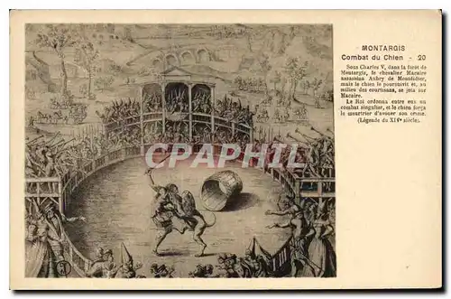 Cartes postales Montargis Combat du Chien