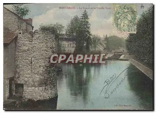 Cartes postales Montargis Le Canal et la Vielle Tour