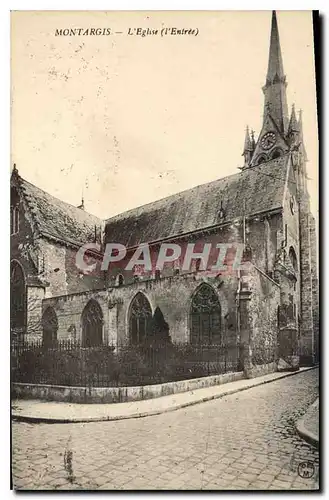 Cartes postales Montargis L'Eglise (l'Entree)