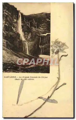 Cartes postales Garvanie La Grande Cascade du Cirque chute de 22 metres Fleur sechee