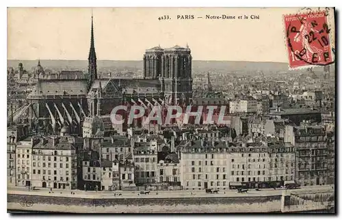 Cartes postales Paris Notre Dame et la Cite