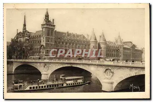 Ansichtskarte AK Les Petits Tableaux de Paris La Conciergerie la Tour de Horloge et le Pont au Change