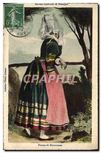 Ansichtskarte AK Anciens Costumes de Bretagne Femme de Douarnenez Folklore