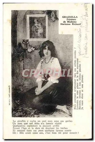 Cartes postales Graziella Peinture de Madame Hortense Richard
