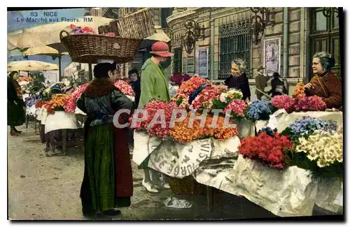 Cartes postales Nice Le Marche aux Fleurs