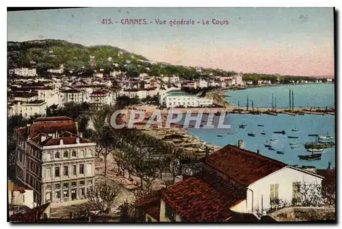 Cartes postales Cannes Vue generale Le Cours