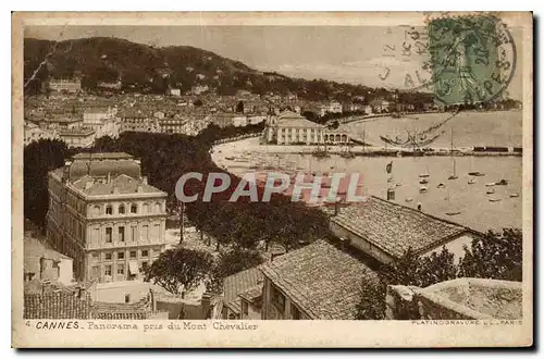 Ansichtskarte AK Cannes Panorama pris du Mont Chevalier