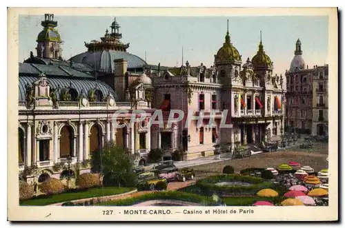 Cartes postales Monte Carlo Casino et Hotel de Paris