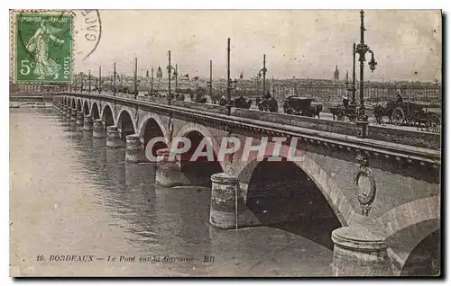 Cartes postales Bordeaux Le Pont sur la Garonne