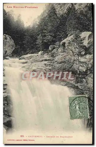 Cartes postales Les Hautes Pyrennees Cauterets Cascade de Machourat