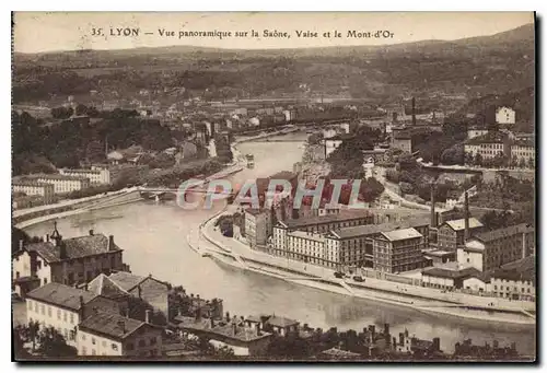 Ansichtskarte AK Lyon Vue Panoramique sur la Saone Vaise et le Mont d'Or