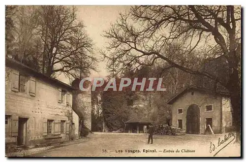 Cartes postales Les Vosges Epinal Entree du Chateau