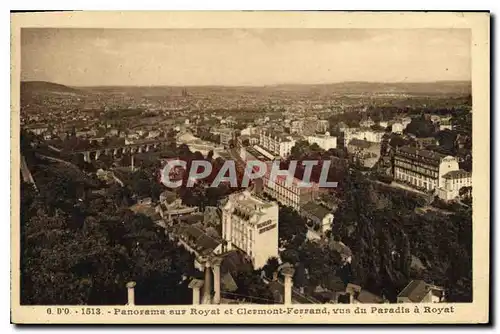 Ansichtskarte AK Panorama sur Royat et Clermont Ferrand vus du Paradis a Royat