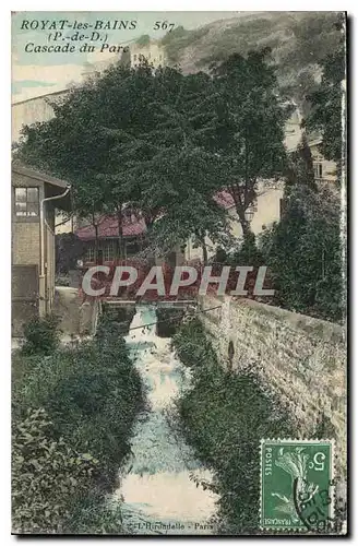 Cartes postales Royat les Bains P de D Cascade du Parc