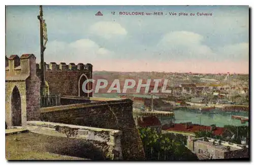 Cartes postales Boulogne sur Mer Vue prise du Calvaire