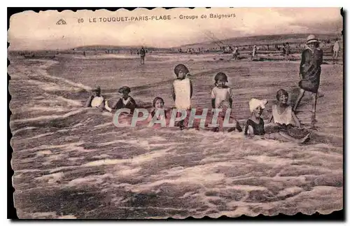 Cartes postales Le Touquet Paris Plage Groupe de Baigneurs