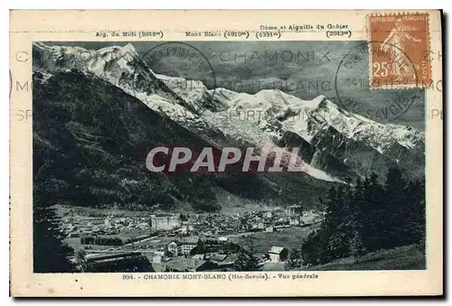 Cartes postales Chamonix Mont Blanc Hte Savoie Vue generale