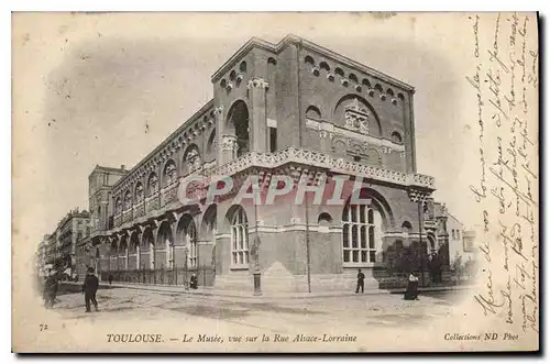 Cartes postales Toulouse Le Musee vue sur la Rue Alsace Lorraine