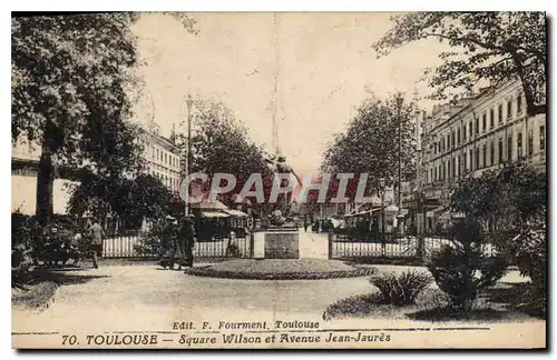 Cartes postales Toulouse Square Wilson et Avenue Jean Jaures