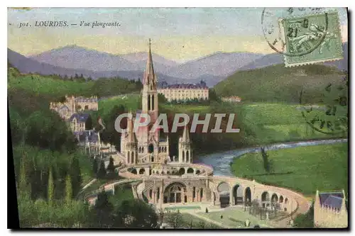 Cartes postales Lourdes Vue plongeante