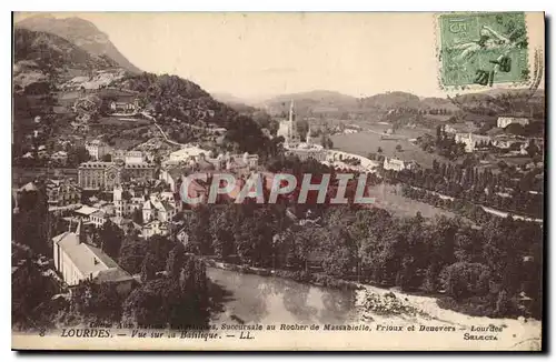 Cartes postales Lourdes Vue sur la Basilique