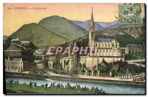 Cartes postales Lourdes Vue generale