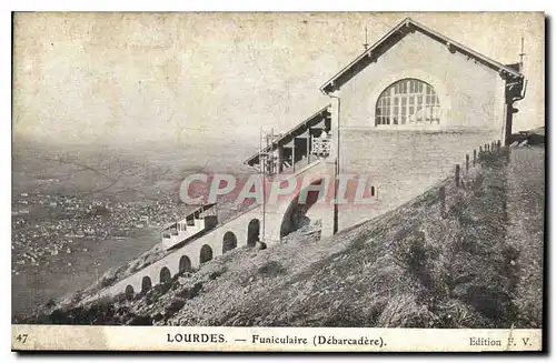 Cartes postales Lourdes Funiculaire Debarcadere